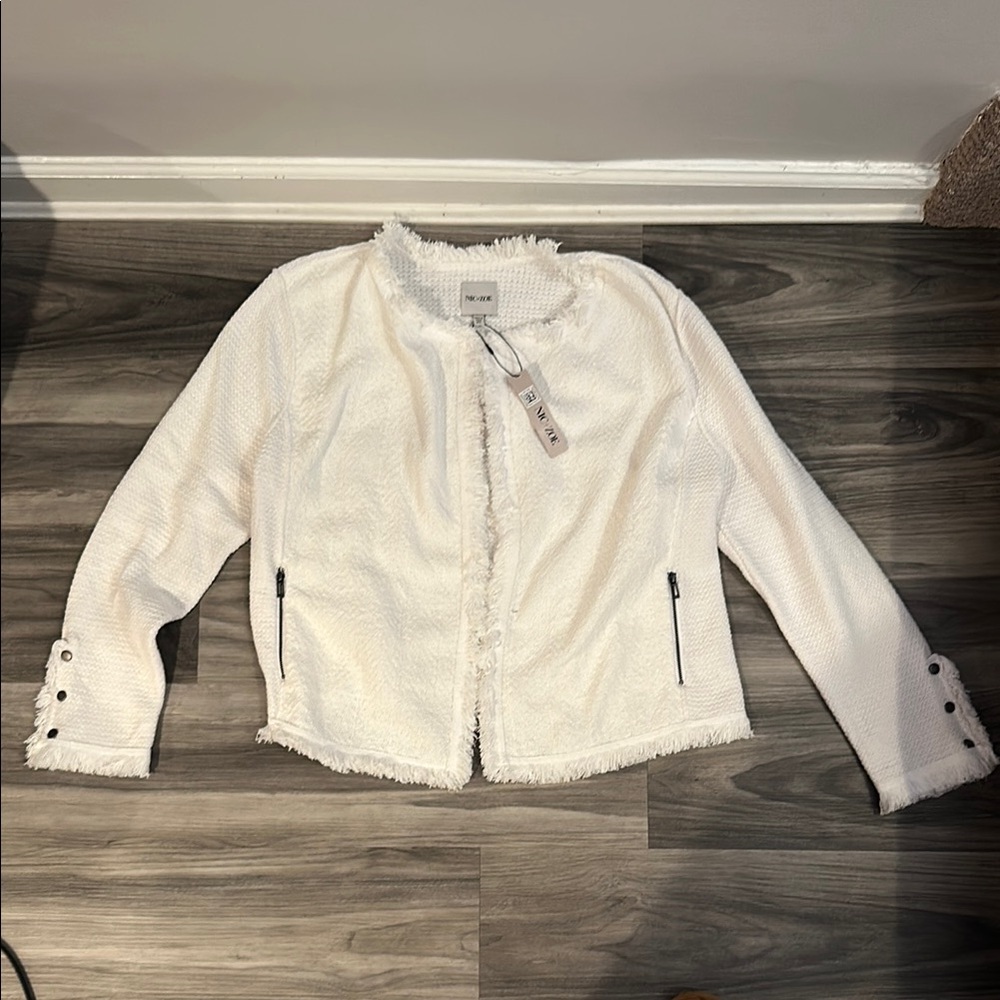 Nic + Zoe white jacket